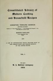 Consolidated library of modern cooking and household recipes
