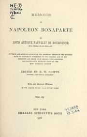 Cover of: Memoirs of Napoleon Bonaparte