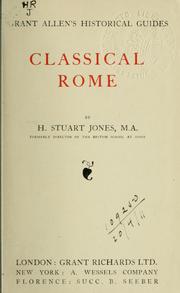 Cover of: Classical Rome by Henry Stuart Jones, Henry Stuart Jones