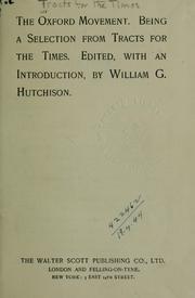 Cover of: The Oxford Movement by William G. Hutchison