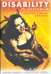 Cover of: Disability in Australia: exposing a social apartheid