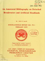Cover of: An annotated bibliography on detached breakwaters and artificial headlands by John R. Lesnik