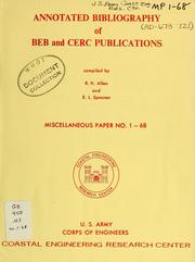 Cover of: Annotated bibliography of BEB and CERC publications by Richard H. Allen