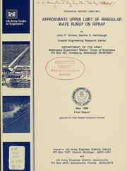Cover of: Approximate upper limit of irregular wave runup on riprap by John Ahrens