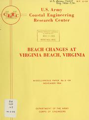 Cover of: Beach changes at Virginia Beach, Virginia