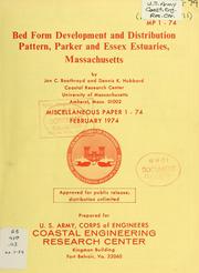 Cover of: Bed form development and distribution pattern, Parker and Essex estuaries, Massachusetts