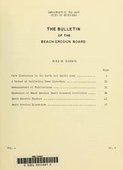 Cover of: The Bulletin of the Beach Erosion Board