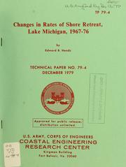 Cover of: Changes in rates of shore retreat: Lake Michigan, 1967-76