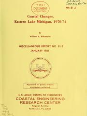 Cover of: Coastal changes, eastern Lake Michigan, 1970-1974