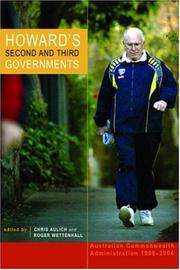 Cover of: Howard's Second And Third Governments: Australian Commonwealth Administration, 1998-2004