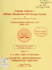 Cover of: Concept analysis; offshore breakwater-oil storage system | Joseph Peraino