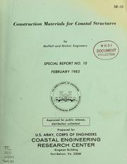 Cover of: Construction materials for coastal structures by Moffatt & Nichol, Engineers