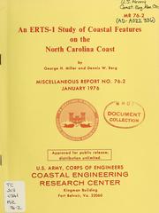 Cover of: An ERTS-1 study of coastal features on the North Carolina coast