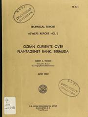 Cover of: Ocean currents over Plantagenet Bank, Bermuda by Robert A. Pedrick