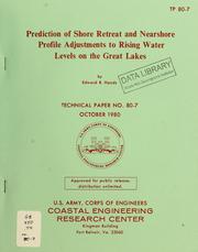 Cover of: Prediction of shore retreat and nearshore profile adjustments to rising water levels on the Great Lakes