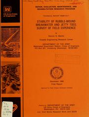 Cover of: Stability of rubble-mound breakwater and jetty toes by Dennis G. Markle