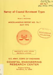 Cover of: Survey of coastal revetment types