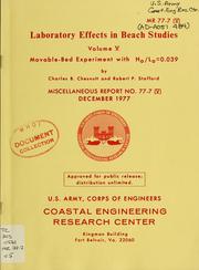 Cover of: Laboratory effects in beach studies by Charles B. Chesnutt