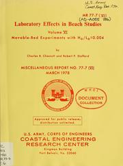 Cover of: Laboratory effects in beach studies: volume VI, movable-bed experiments with Hb0s/Lb0s = 0.004