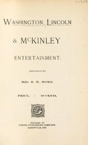 Cover of: Washington, Lincoln & McKinley entertainment