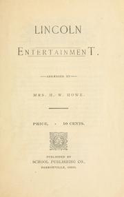 Cover of: Lincoln entertainment