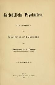 Cover of: Gerichtliche Psychiatrie: ein Leitfaden für Mediziner und Juristen