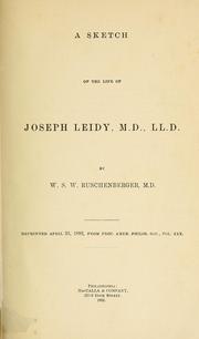 Cover of: A sketch of the life of Joseph Leidy