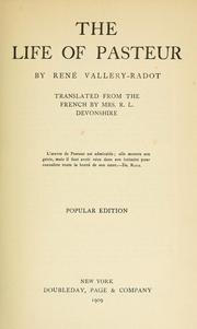 Cover of The life of Pasteur by René Vallery-Radot