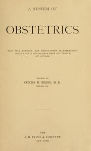 Cover of: A system of obstetrics | Auvard Dr