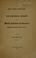 Cover of: First annual publication of the Historical Society of the North Carolina Conference, Methodist Episcopal Church, South