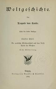 Cover of: Weltgeschichte. by Leopold von Ranke