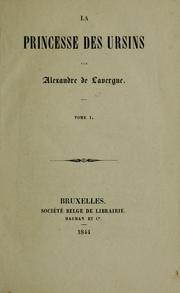 Cover of: La princesse des ursins