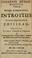 Cover of: Johannis Ottoni Helbigii, Thuringi, philosophi & medicinae doctoris, Introitus in veram atque inauditam physicam