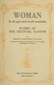 Women of the Teutonic nations by Hermann Schoenfeld