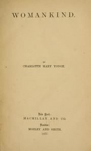 Cover of: Womankind. by Charlotte Mary Yonge