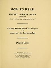 Cover of: How to read | Edward Garstin Smith