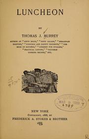 Cover of: Luncheon by Thomas J. Murrey