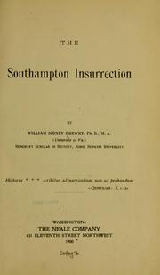 The Southampton insurrection by William Sidney Drewry