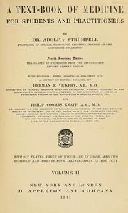 Cover of: A text-book of medicine for students and practitioners by Adolf von Strümpell