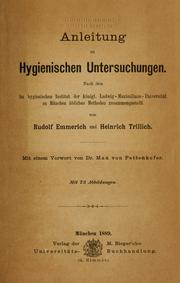 Cover of: Anleitung zu hygienischen Untersuchungen