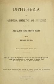 Diphtheria by Illinois. Dept. of Public Health