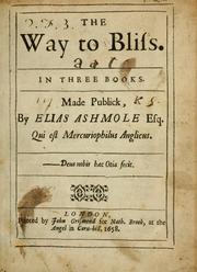 Cover of: The way to bliss: in three books