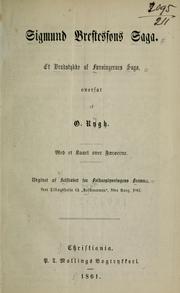 Cover of: Sigmund Brestessøns Saga: Et Brndstykke af Foerøingernes Saga