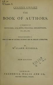 Cover of: The book of authors by William Clark Russell