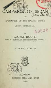Cover of: The campaign of Sedan by Hooper, George