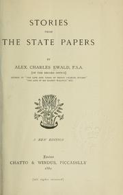 Cover of: Stories from the State papers by Alexander Charles Ewald