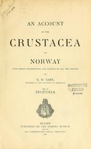 Cover of: An account of the Crustacea of Norway by G. O. Sars