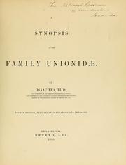 Cover of: A synopsis of the family Unionidae. by Isaac Lea
