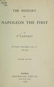 Cover of: The history of Napoleon the First