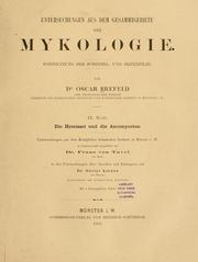 Cover of: Untersuchungen aus dem gesammtgebiete der mykologie ...